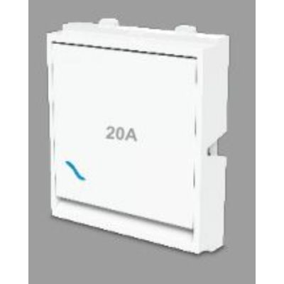 Cona Platinum 1 Way 20A White Deep Switch Cona-14281