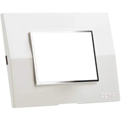 Cona Platinum Snow White Cover Plate 12 Module 14812