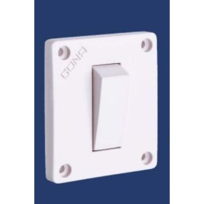 Cona Gold 2 Way 16A White Switch 1531