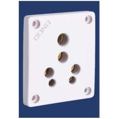 Cona Gold 6/16A White Universal Socket 1686