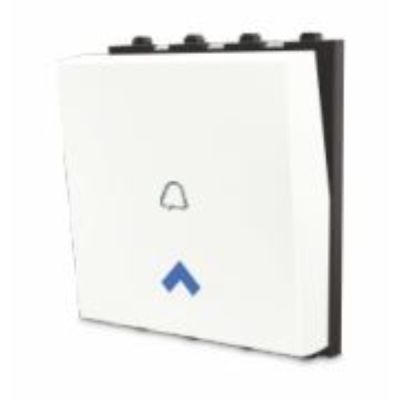 Cona Estella White 10AX Dual Bell Push Switch Cona-18036