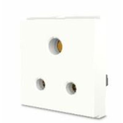 Cona Estella White 6A 3 Pin Socket Cona-18061