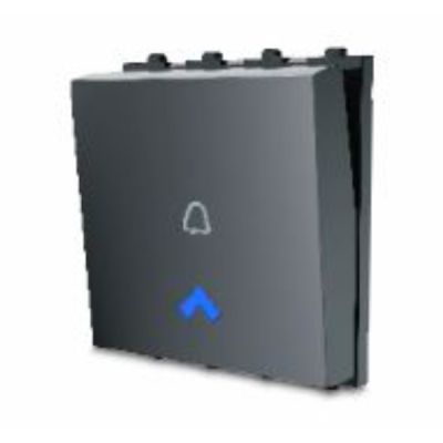 Cona Estella Charcoal Grey 10AX Dual Bell Push Switch Cona-19036