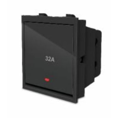 Cona Status 32A Atom Grey Bell Push Flat D.P Switch Cona-22031