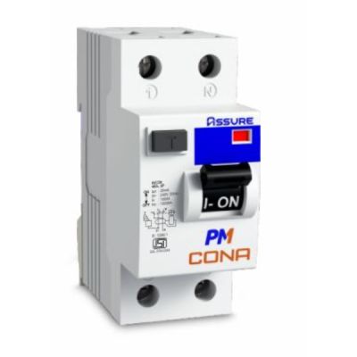 Cona Assure 63A C Type 240/415V 30mA DP White Residual Current Circuit Breakers Cona-24632-DP