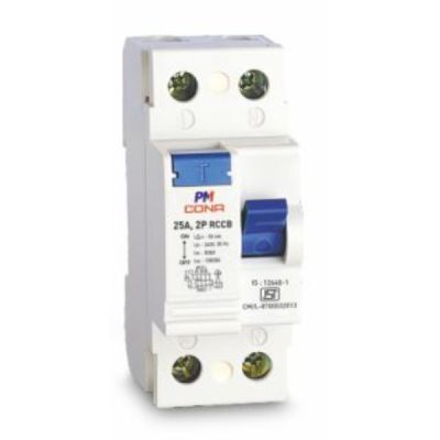 Cona TripRite 25A C Type 240/415V 30mA DP White Isolators Circuit Breakers Cona-5225-DP