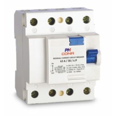 Cona TripRite 40A C Type 240/415V 100mA DP White Isolators Circuit Breakers Cona-5340-DP