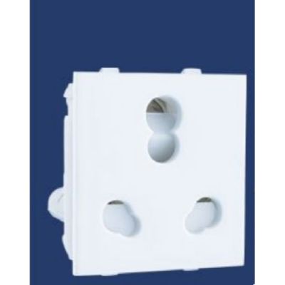 Cona Status 6/16A Snow White Universal Socket With Shutter 9416