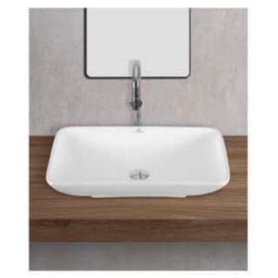 Coto Rectangle Table Top Basin-White