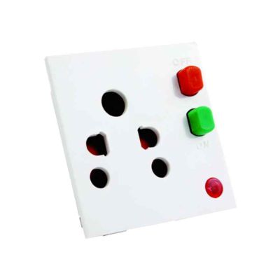 CPL Ellora 6A Switch Socket Combined With Indicator AC 2Module-240V-CE 204