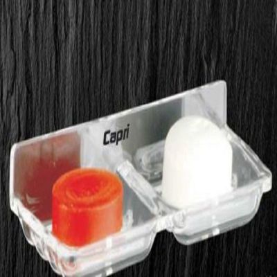 Capri Acrylic Square Double Soap Dish-AC-113