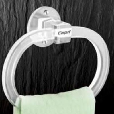 Capri Acrylic Oval Towel Ring-AC-122