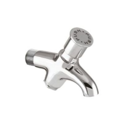 Capri Chrome Plated Big Push Cock-AL-37