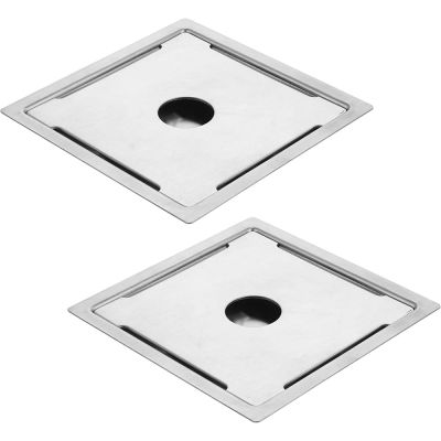 Capri Hybo 5x5Inch Stainless Steel Plain Square Jali with Frame-GR-1609