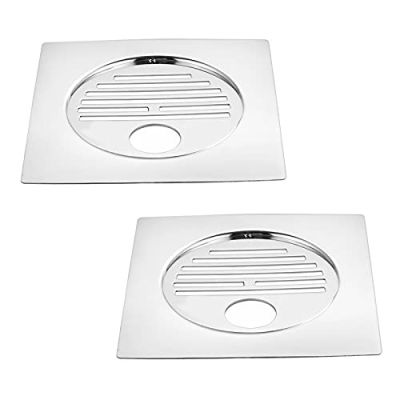 Capri 4Inch Stainless Steel Vertical Round Jali with 1 1/4Inch Hole-GR-1662