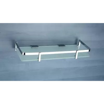 Capri Qubix 18x5Inch Brass Front Glass Shelf-GS-908