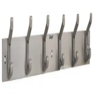 Capri Turbo Italic Stainless Steel Silver 6 Pegs Khoonti-KT-1422