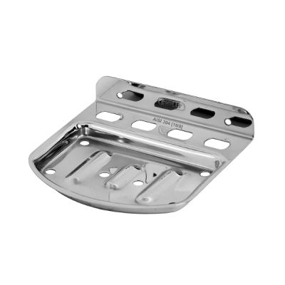 Capri Kanchan Stainless Steel Soap Dish with Brush Holder-SD-1110