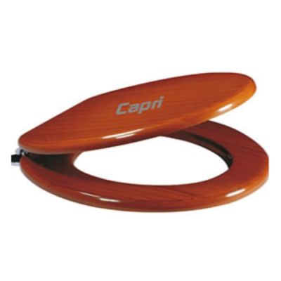Capri Cardif EWC Wooden Toilet Seat Cover-WA-2003