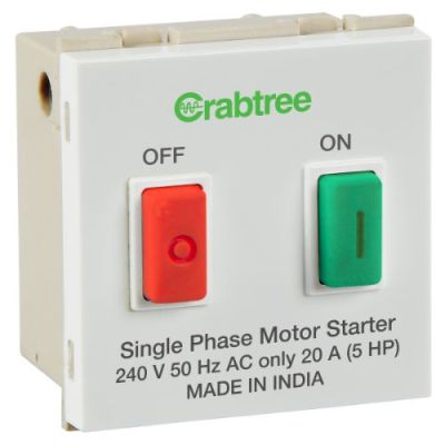 Crabtree Athena 20 A Motor Starter Switch ACASMXW201
