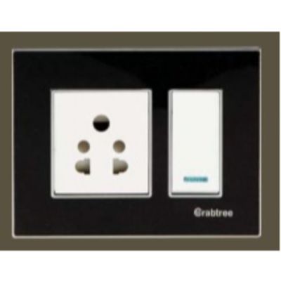 Crabtree Murano Azure 3 M Cover plate Sparkling Black ACMPGCBV03