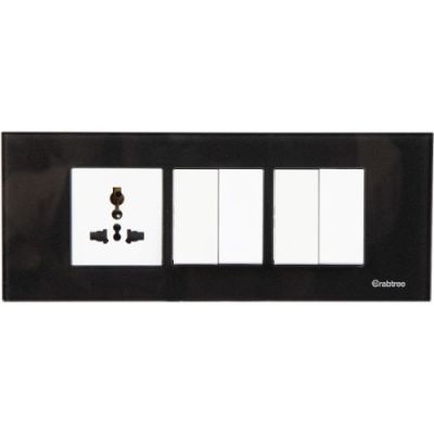 Crabtree Amare 6M Plate Dazzle Black Glass ACNPGOBV06