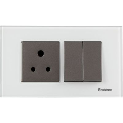 Crabtree Amare 4M Plate Snow White Glass ACNPGOWV04