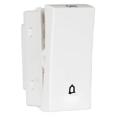 Crabtree Athena 10A Chalk White Modren One Way Bell Push SwitchesCrabtree-ACNSBXA101