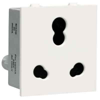 Crabtree Thames 6/16A Grey 3 Pin Shuttered Socket with ISI ApprovedCrabtree-ACTKSXG163