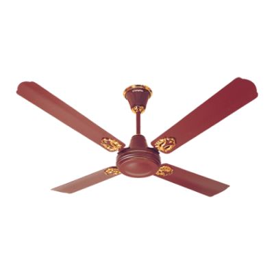 Crompton Dec’Air 1200mm Brown Designer Ceiling Fan with Decorative Gold Trims