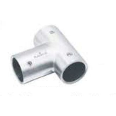 De Klazovyn Round Rod To Rod 19MM Brass Knight Head T Connector-KKH-5-BRASS