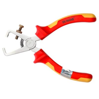 De Neers Wire Stripper Dipped Insulated-150mm-6-Stainless Steel-Red