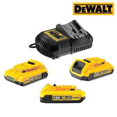 DEWALT Cordless Xr Charger With 3X2Ah Battery-DCB115D3