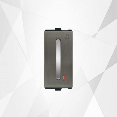 Diamond Edge Graphite Magnesia 10A Bell Push With Indicator-ED004