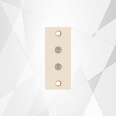 Diamond Gold Urea Glossy White 2 Pin Socket-GD005