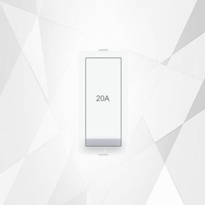 Diamond Innova White 1M 20A 1 Way Switch-IN004