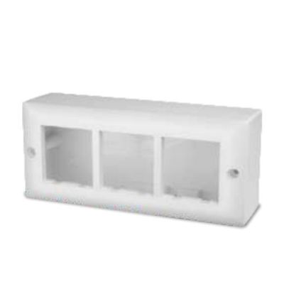 Diamond White 6M Modular Surface Mounting Gang Box-MGB05