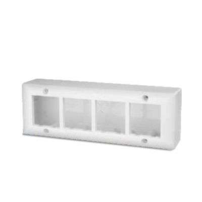 Diamond White 8M Horizontal Modular Surface Mounting Gang Box-MGB07