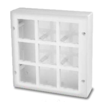 Diamond White 18M Modular Surface Mounting Gang Box-MGB09