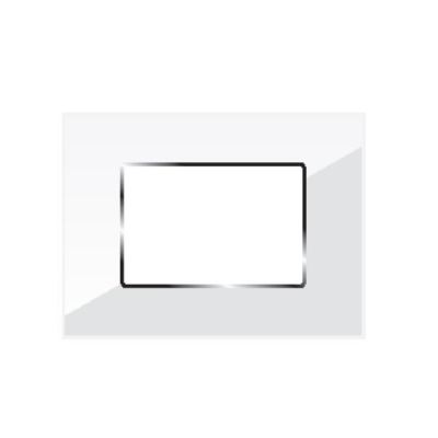 Diamond Mirror Vanilla White 8M Horizontal Cover Plate-MRP05