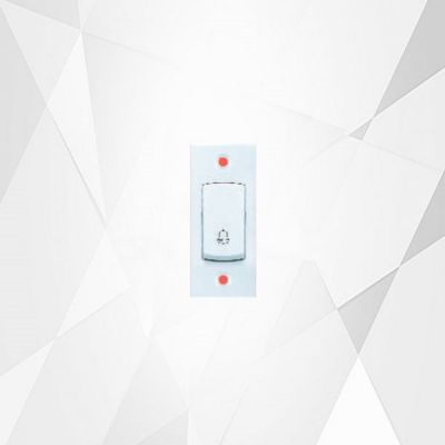 Diamond Magic PC White 6A Omega Bell Push Switch-OM003