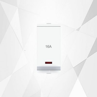 Diamond VX White 1M 16A 1 Way Switch-VX004