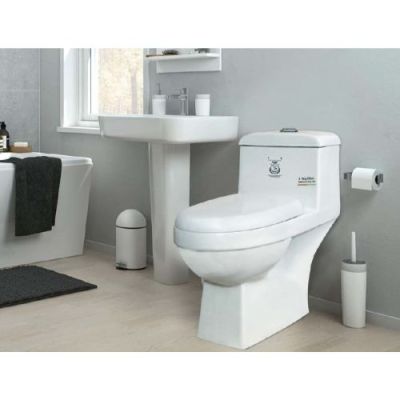 Elegant Casa Washdown Integrated Water Closet 2084-White-180MM-P Trap