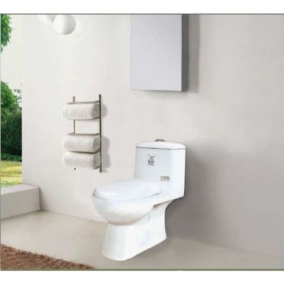 Elegant Casa Washdown Integrated Water Closet-Vitreous-Dual Flush 2090-Ivory-180MM-P Trap
