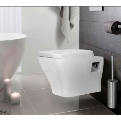 Elegant Casa Wall Hung Water Closet 26-White-180MM-P Trap