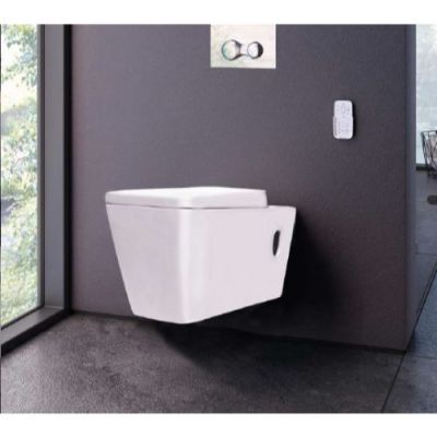 Elegant Casa Wall Hung Water Closet 34-White-180MM-P Trap