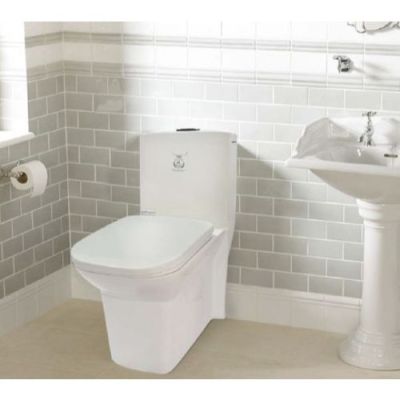 Elegant Casa Siphonic Integrated Water Closet-Vitreous-Dual Flush 358-Ivory-180MM-P Trap