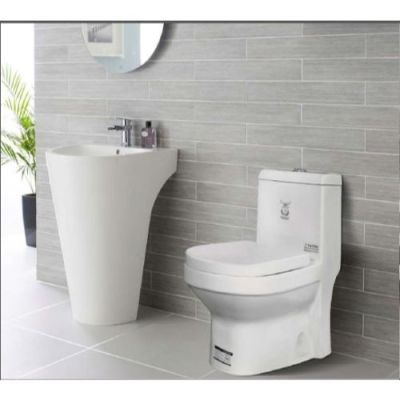 Elegant Casa Siphonic Integrated Water Closet-Vitreous-Dual Flush 368-Ivory-100MM-S Trap