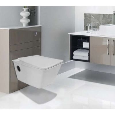 Elegant Casa Wall Hung Water Closet 38-White-180MM-P Trap