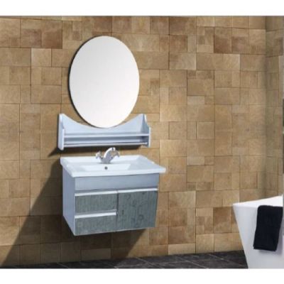 Elegant Casa PVC Bathroom Cabinet with Mirror and Self-PVC-200